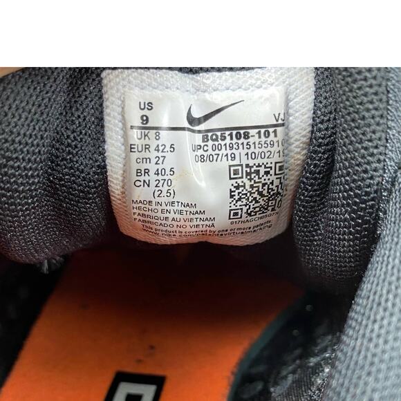 Nike D/MS/X Ghoswift Deadstock Sneakers Black Wolf Grey Trainers BQ5108-101 - Picture 9 of 10